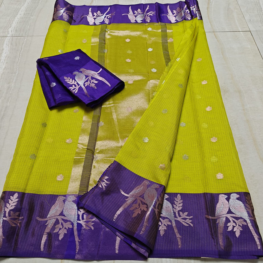Elegant Soft Silk Kota Weaving Saree