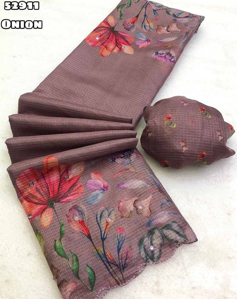 Soft Kota Chex saree