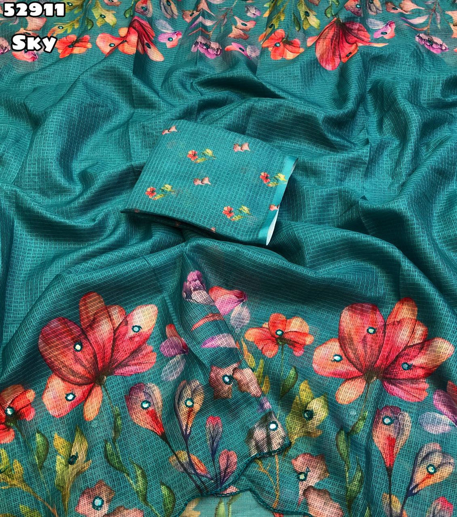 Soft Kota Chex saree