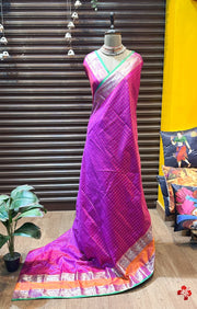 Classy and vintage-inspired Kanjivaram semi-soft silk saree