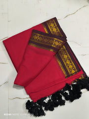 Pure 120 count mulberry cotton saree