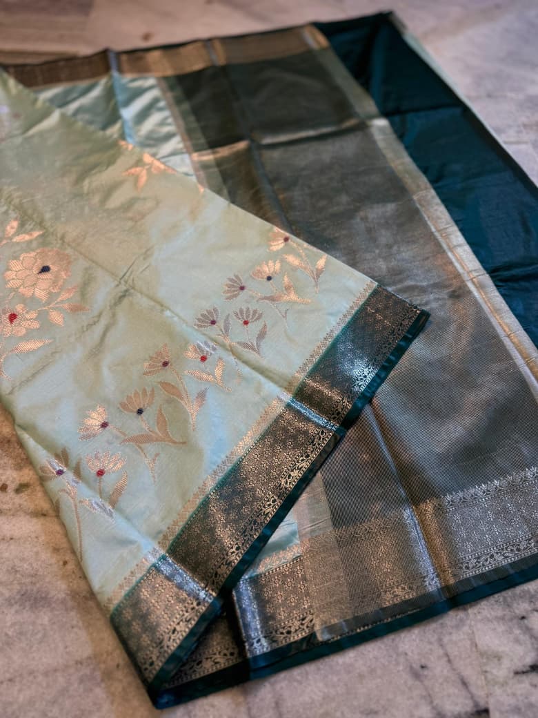 Banarasi semi katan silk sarees
