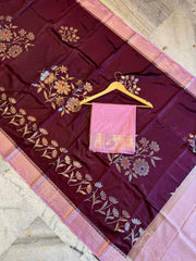 Banarasi semi katan silk sarees