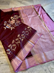Banarasi semi katan silk sarees