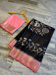 Banarasi semi katan silk sarees
