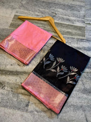 Banarasi semi katan silk sarees