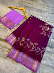 Banarasi semi katan silk sarees
