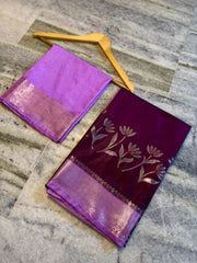 Banarasi semi katan silk sarees