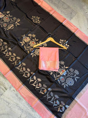 Banarasi semi katan silk sarees
