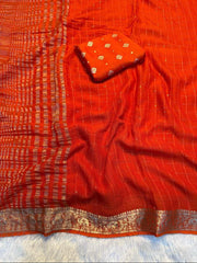 viscose georgette saree
