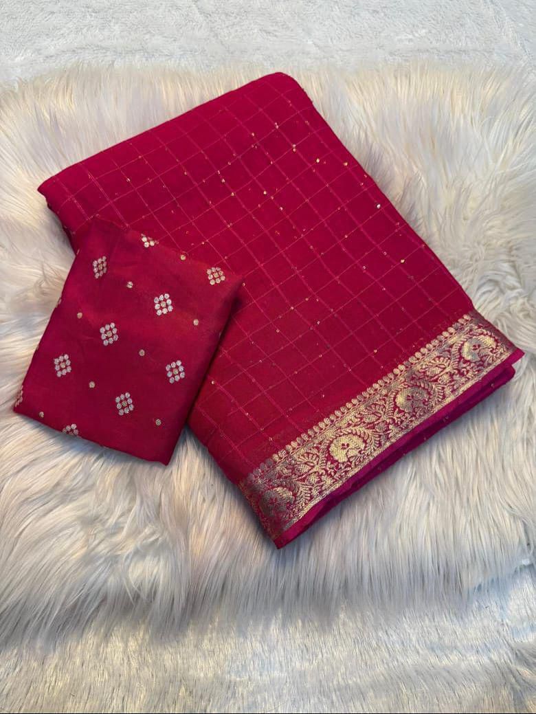 viscose georgette saree