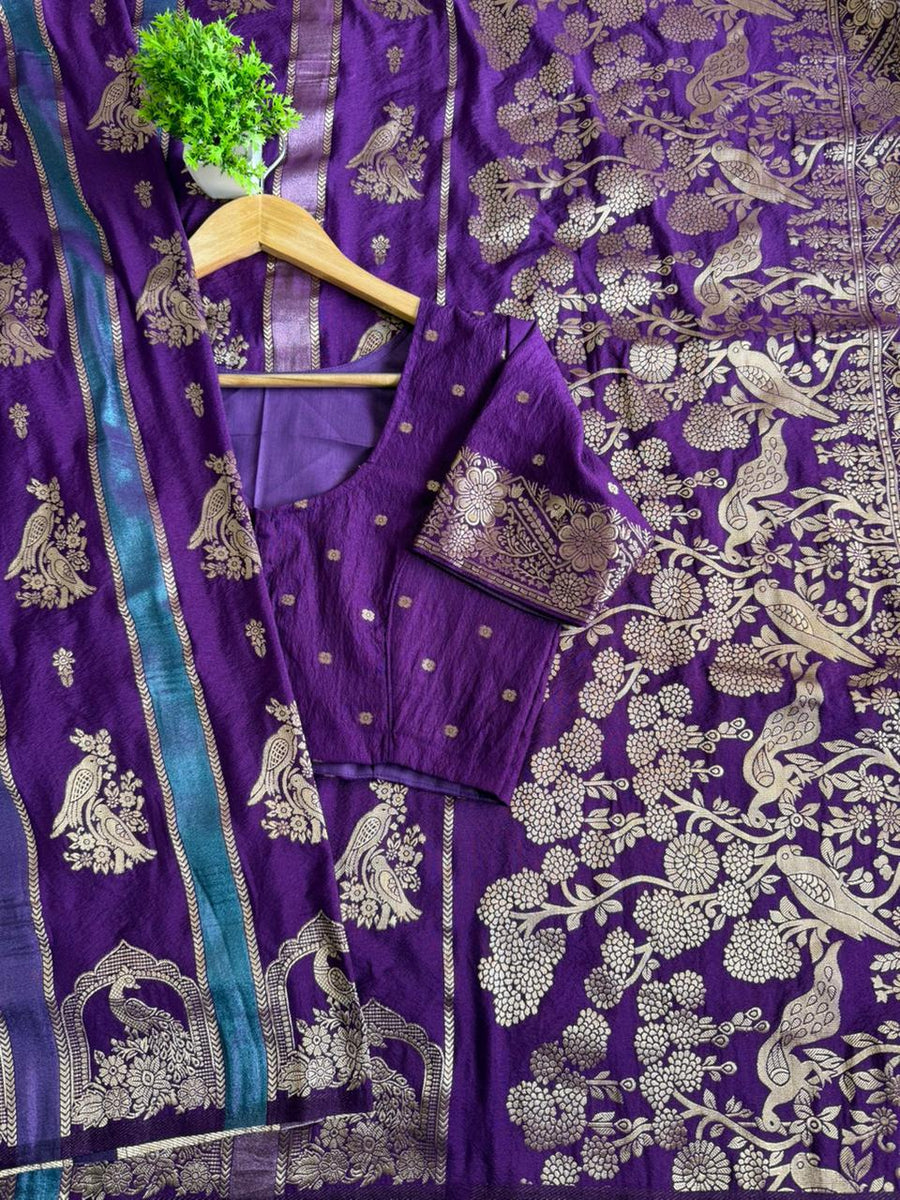 Premium khadi crepe saree