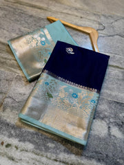 Banarasi premium semi mashru silk fabric