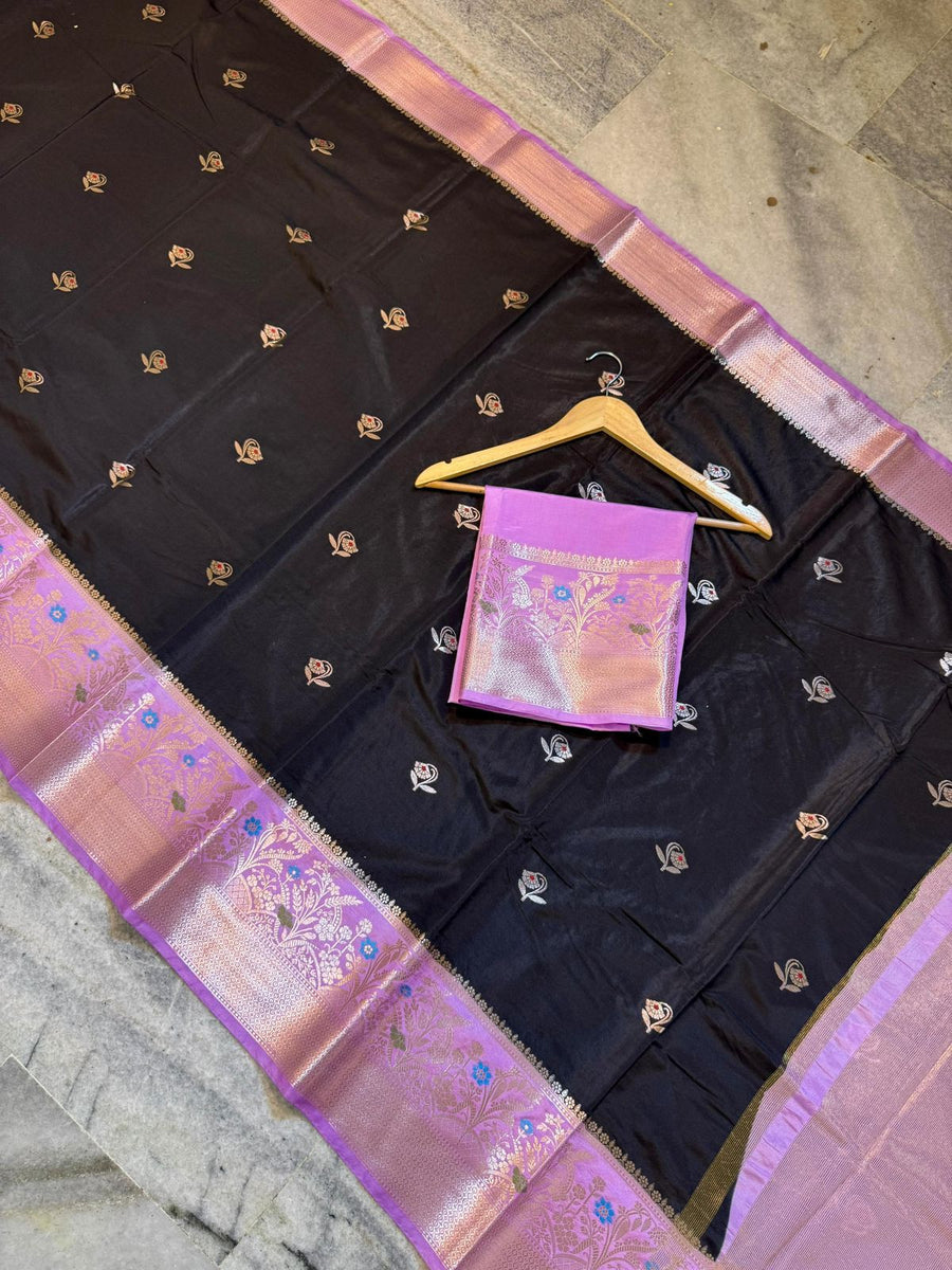 Banarasi premium semi mashru silk fabric