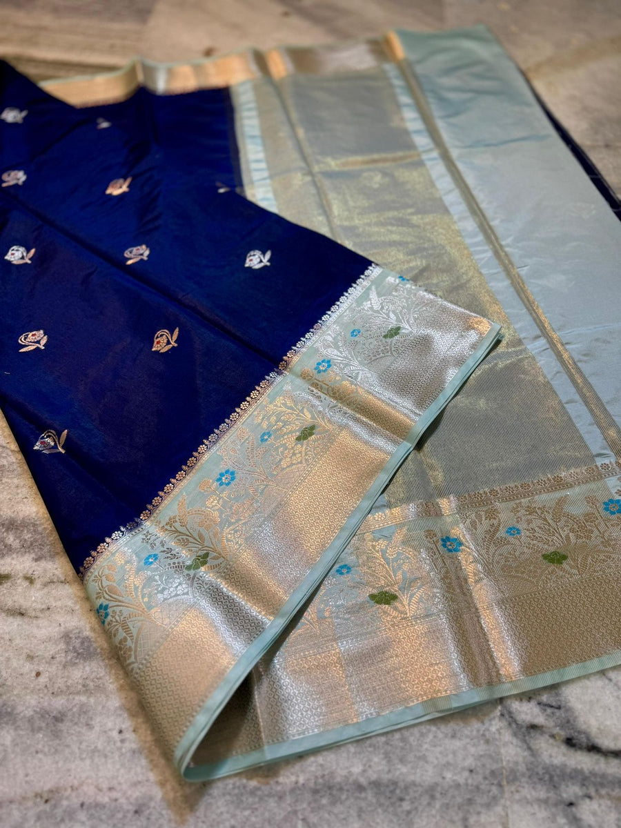 Banarasi premium semi mashru silk fabric