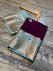 Banarasi premium semi mashru silk fabric