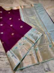 Banarasi premium semi mashru silk fabric