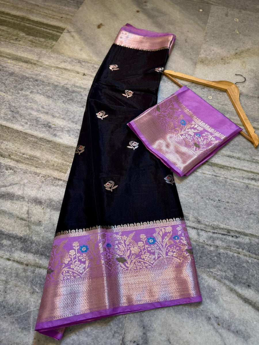 Banarasi premium semi mashru silk fabric