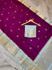 Banarasi premium semi mashru silk fabric