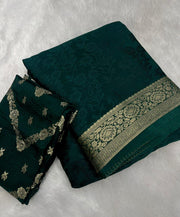 Elegant viscose chinon saree