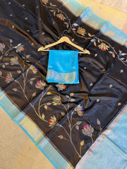 Banarasi semi katan warm silk sarees