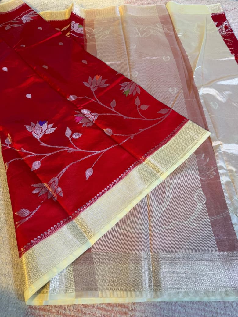 Banarasi semi katan warm silk sarees