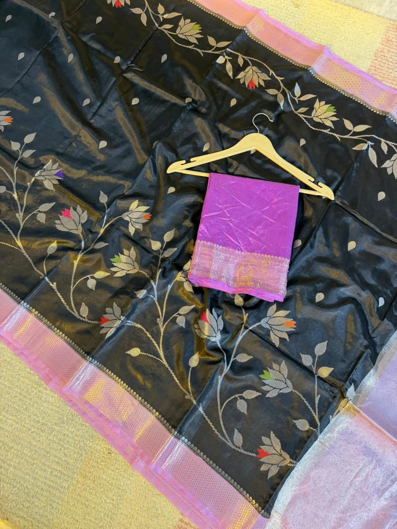 Banarasi semi katan warm silk sarees