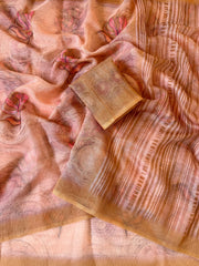 Floral Digital Print And Fancy Latkan