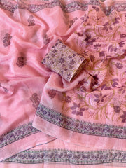 Floral Digital Print And Fancy Latkan