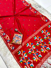 stunning pure silk saree
