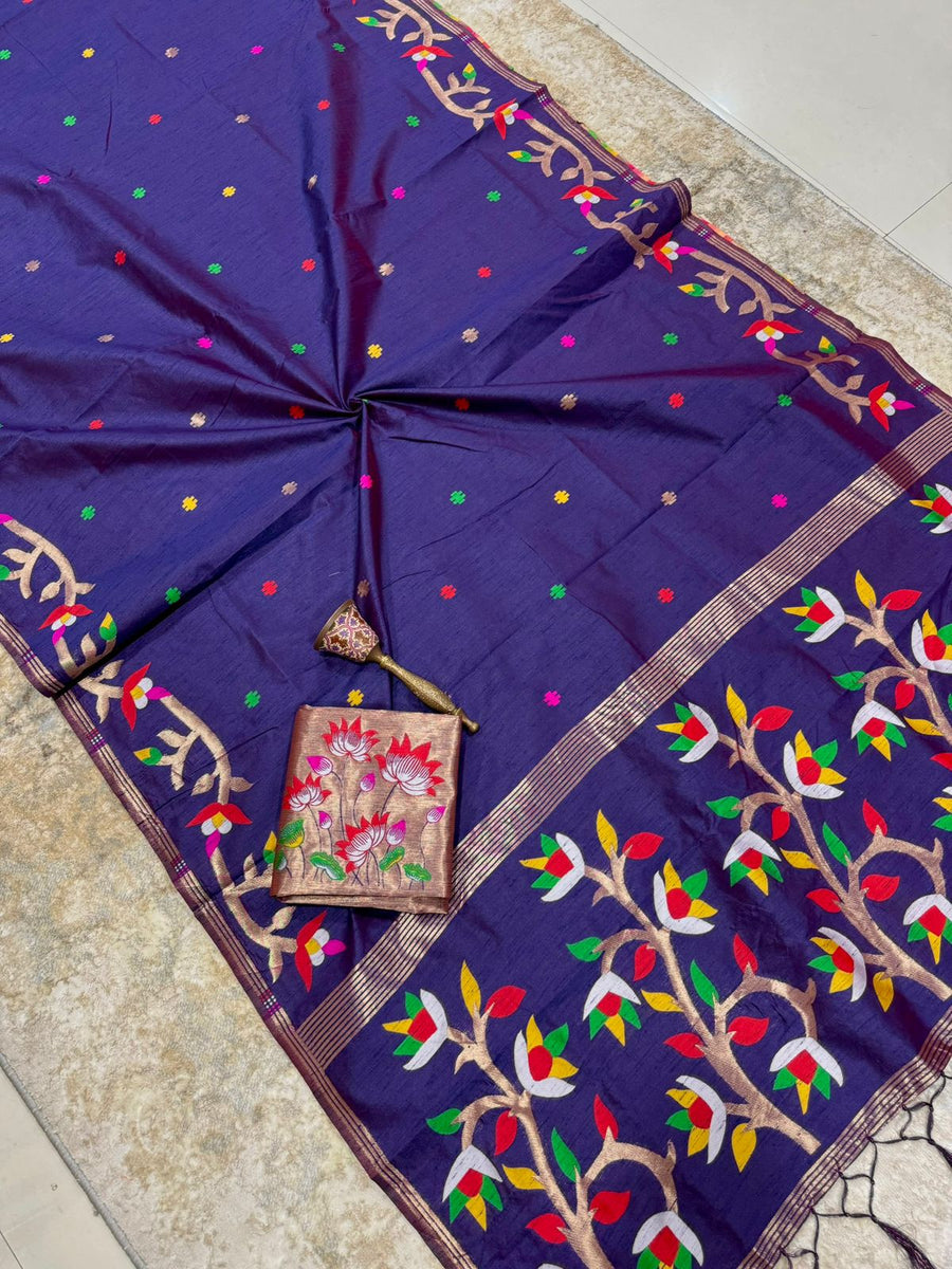 stunning pure silk saree