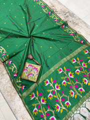 stunning pure silk saree