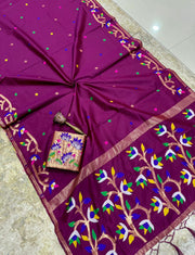 stunning pure silk saree