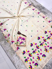 stunning pure silk saree