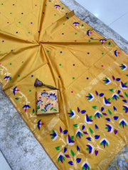 stunning pure silk saree