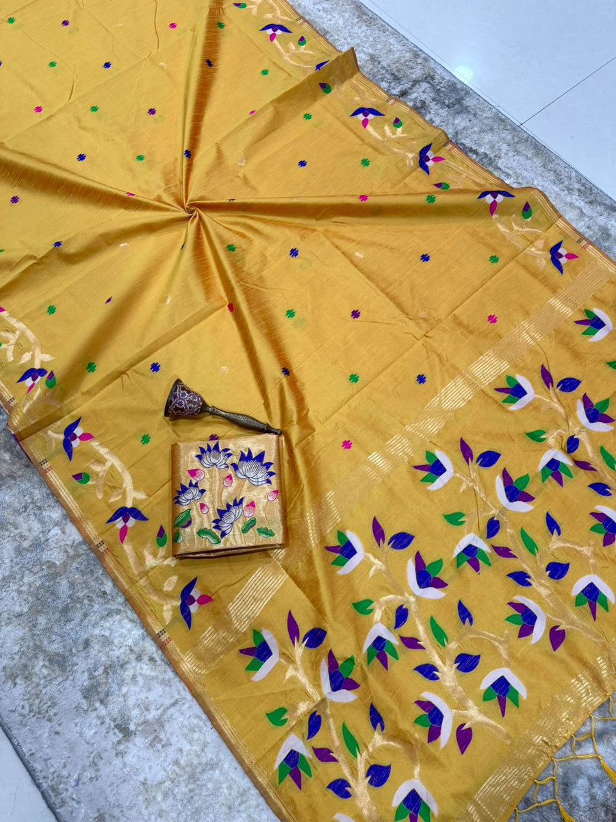 stunning pure silk saree