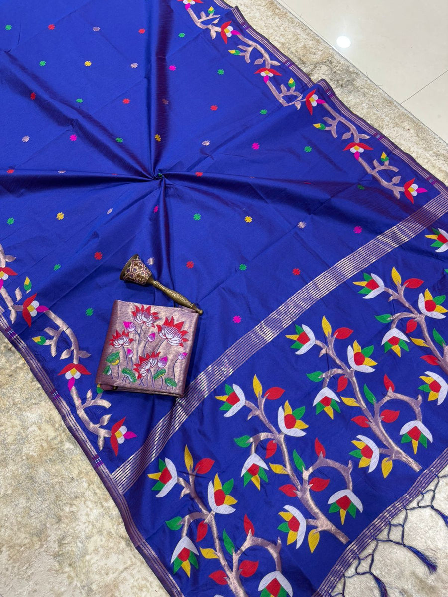 stunning pure silk saree
