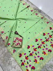 stunning pure silk saree