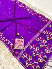 stunning pure silk saree