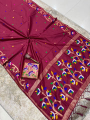 stunning pure silk saree