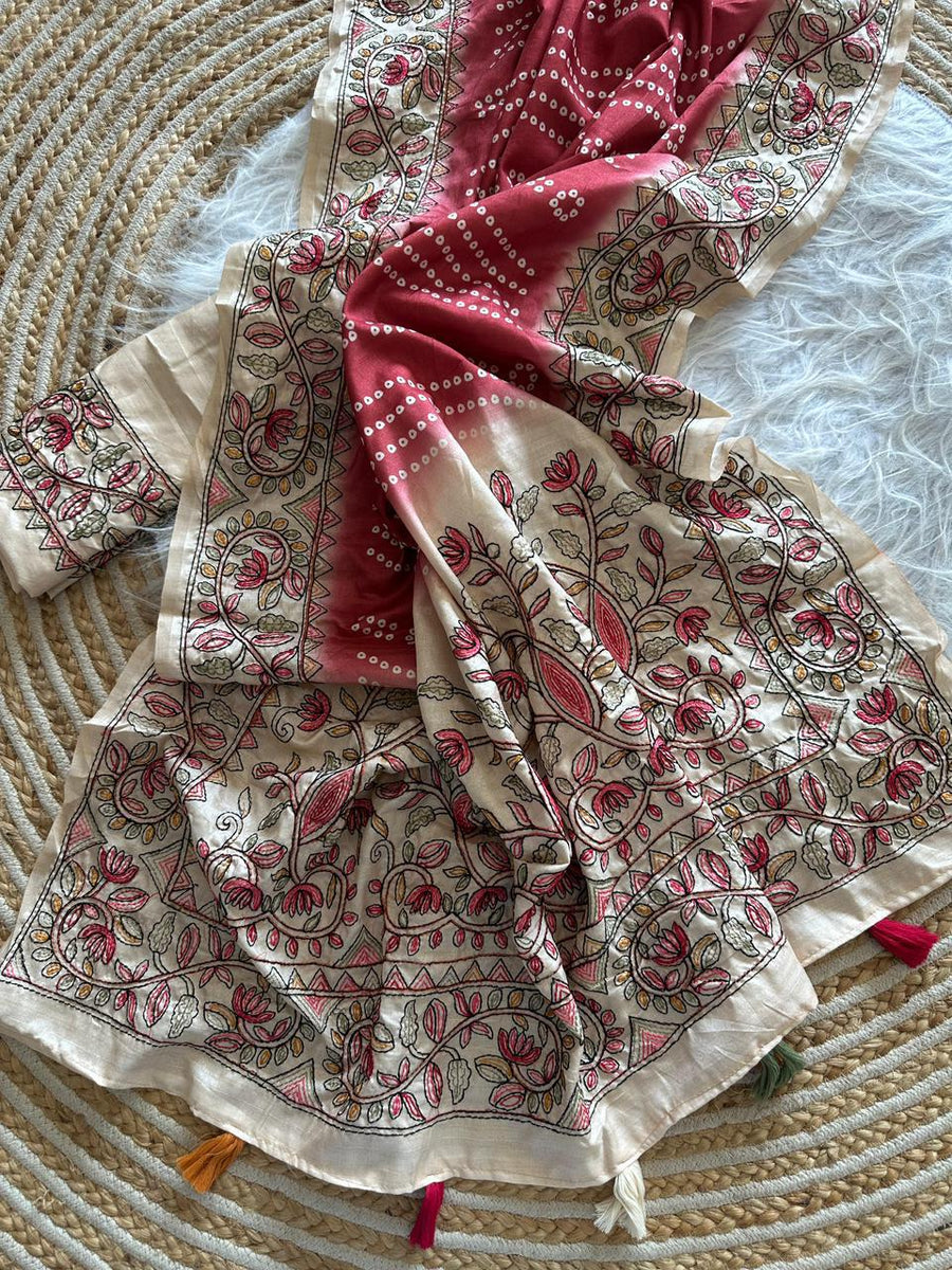 handloom tussur silk saree