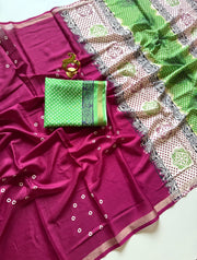 Mul cotton saree