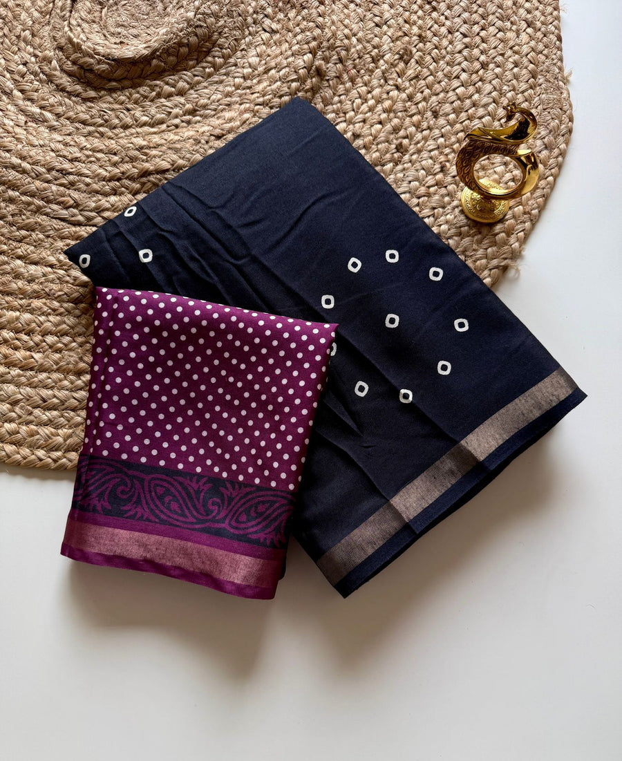 Mul cotton saree