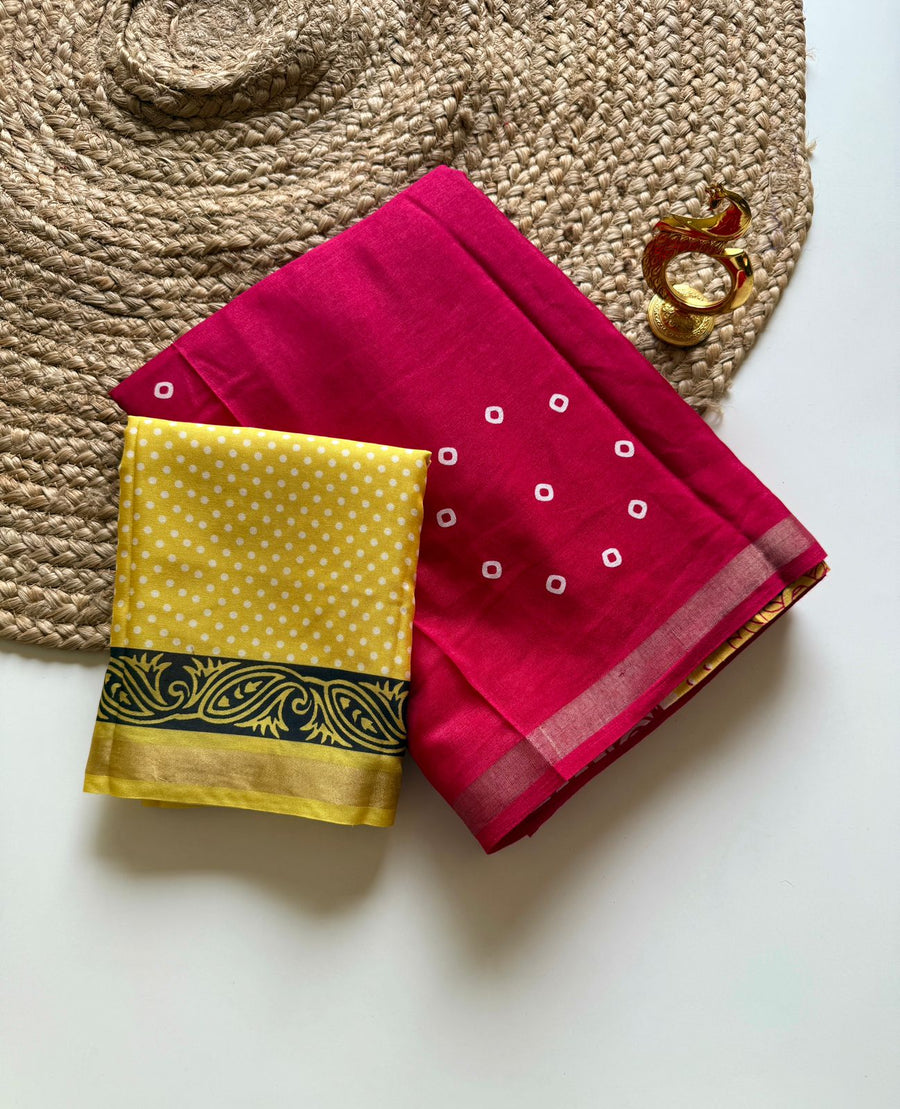 Mul cotton saree
