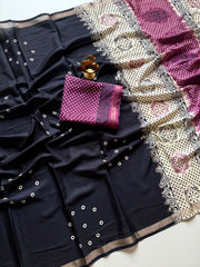 Mul cotton saree