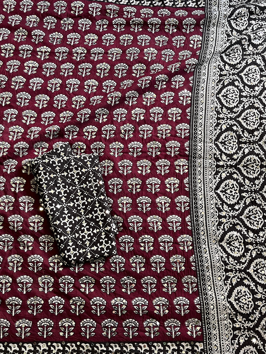Premium Chanderi mul cotton saree