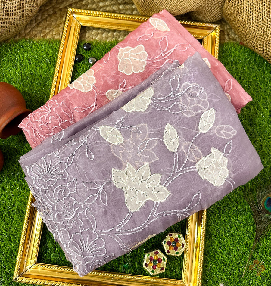 Premium kora organza sare
