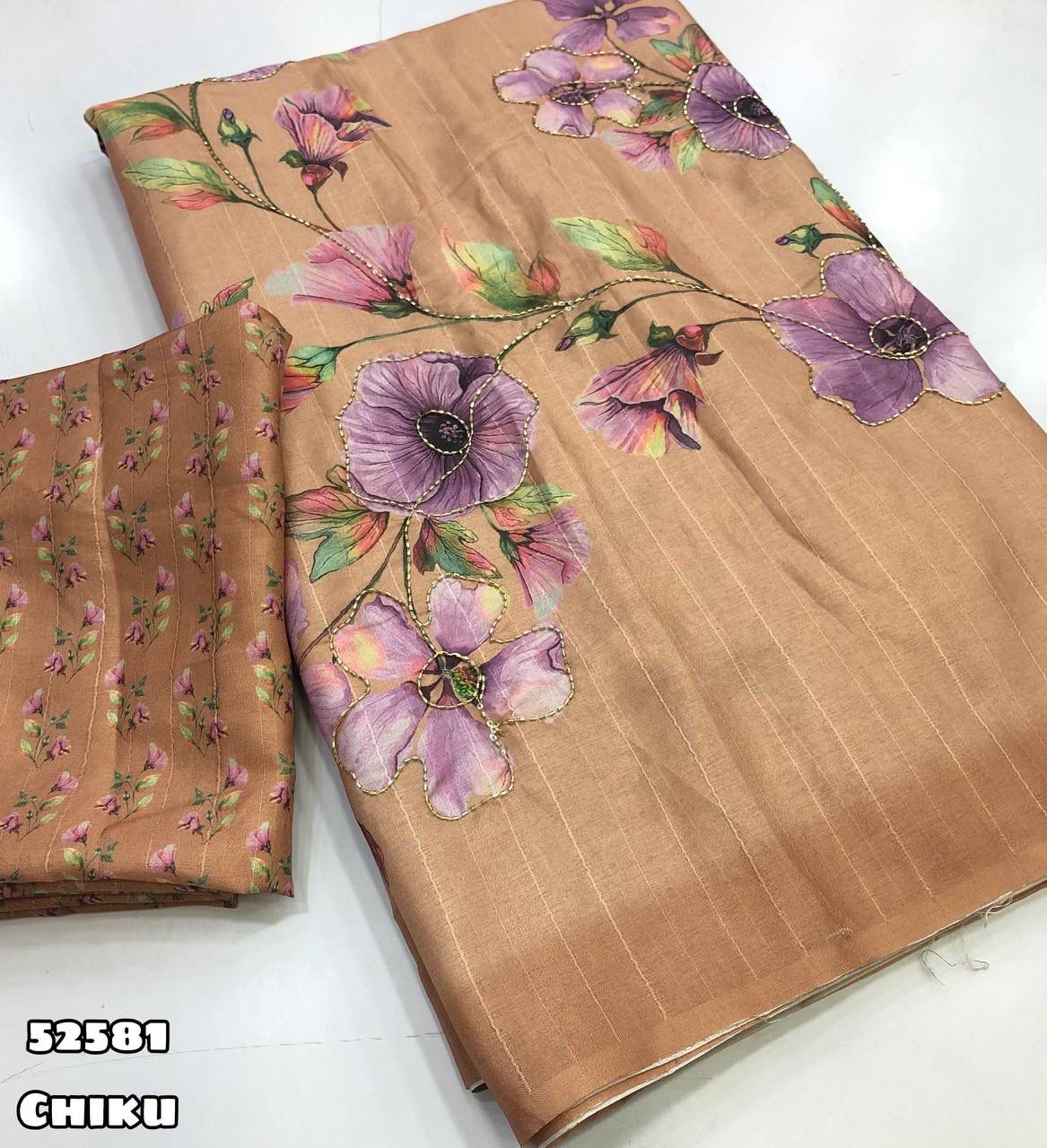 Elegant handloom tussar silk saree