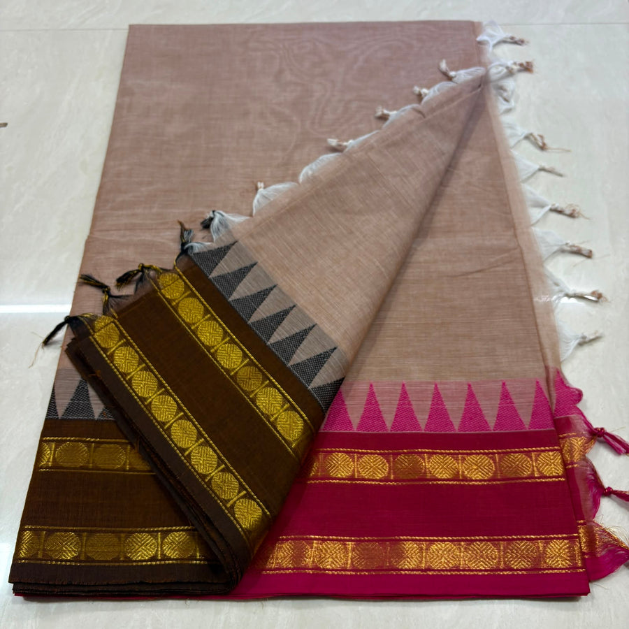 80s zari border fancy plain sarees