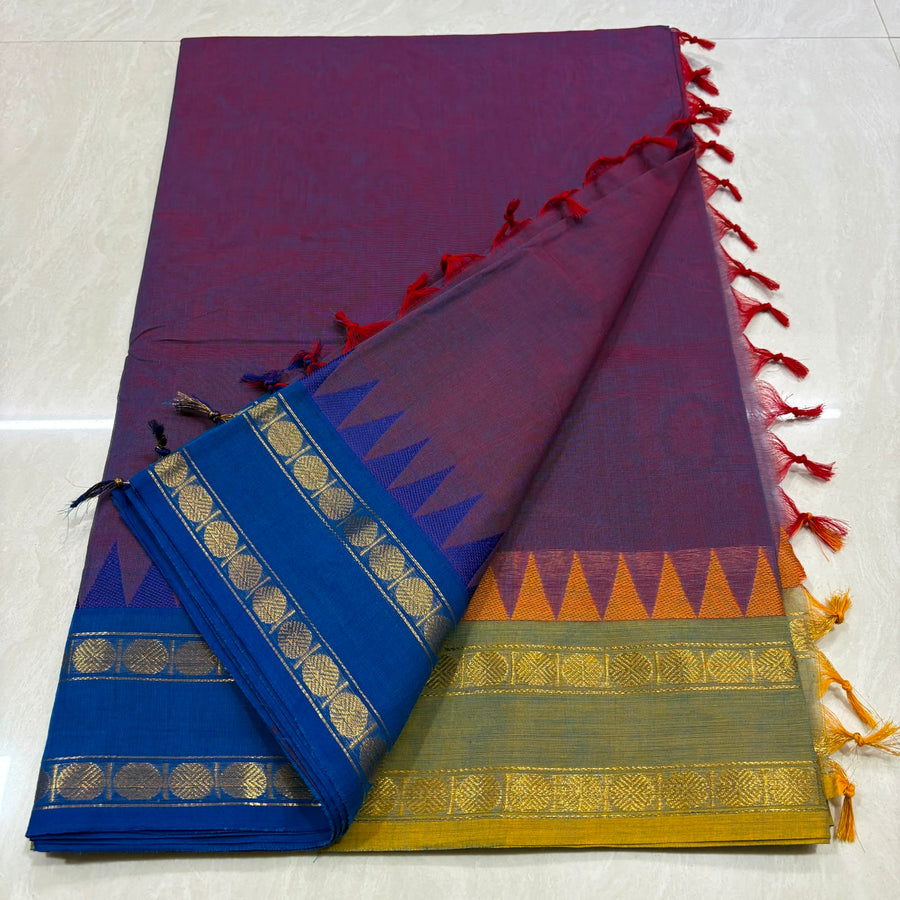 80s zari border fancy plain sarees